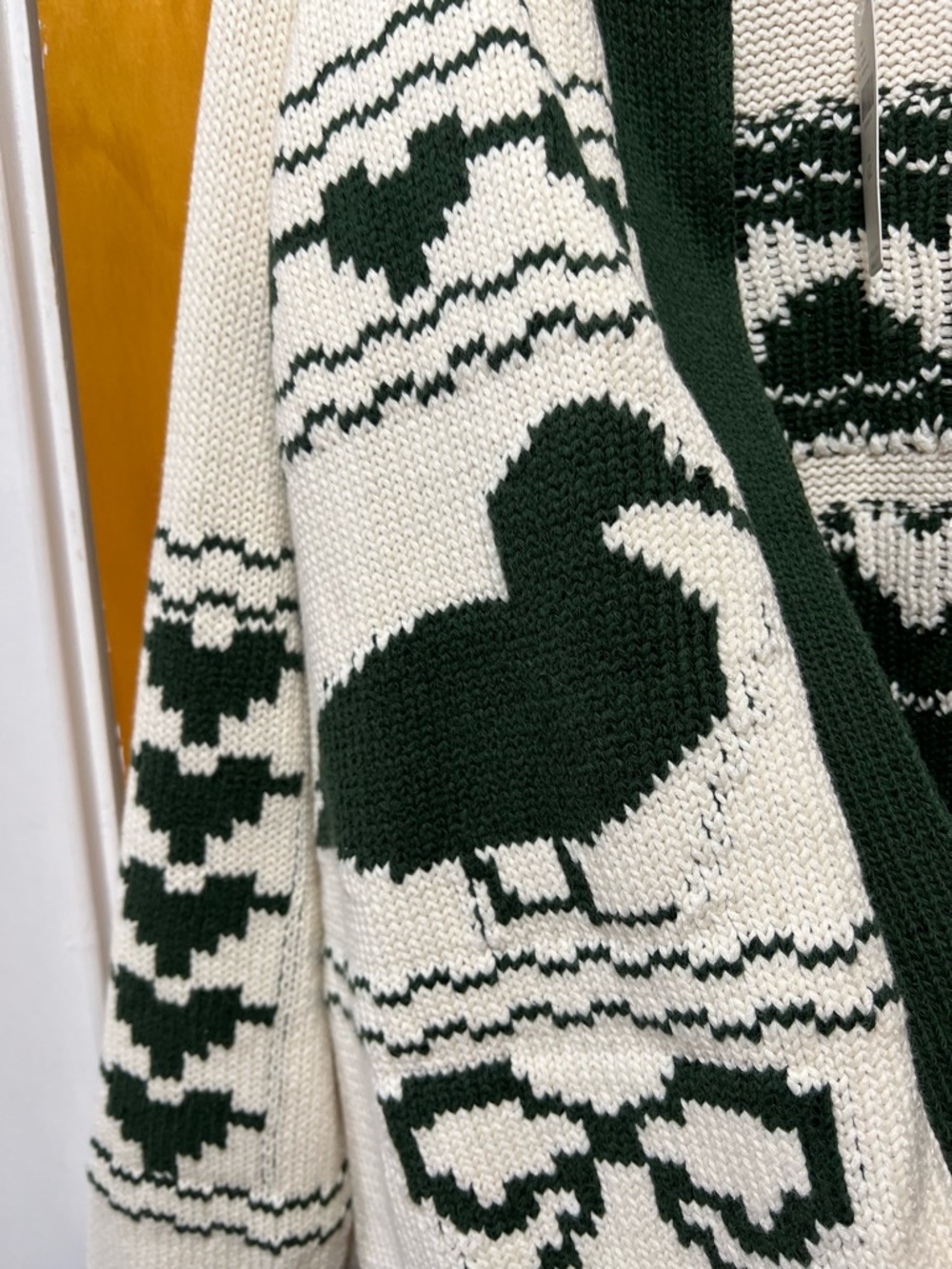 Anthropologie Duck Fair Isle Open Cardigan - Picture 7 of 11